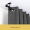 Kenney Mfg Kenney Weaver 1" Indoor/Outdoor Rust-Resistant Curtain Rod, 37-72", Black KN90000 - alternate 8